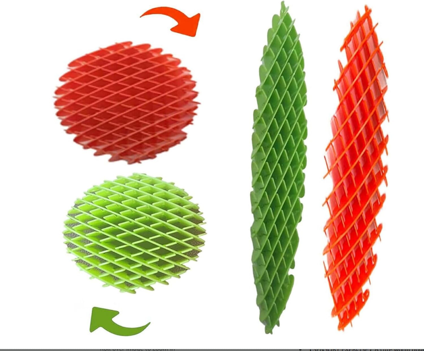Fidget Toys ， Fidget Worm Toy,Stress Relief Fidget Toys for Kids&Adults,Elastic Mesh Toys,Sensory Slug Fidget Toy,Resistance Fidget Toys,Anxiety Relief Toys (Green+Orange)