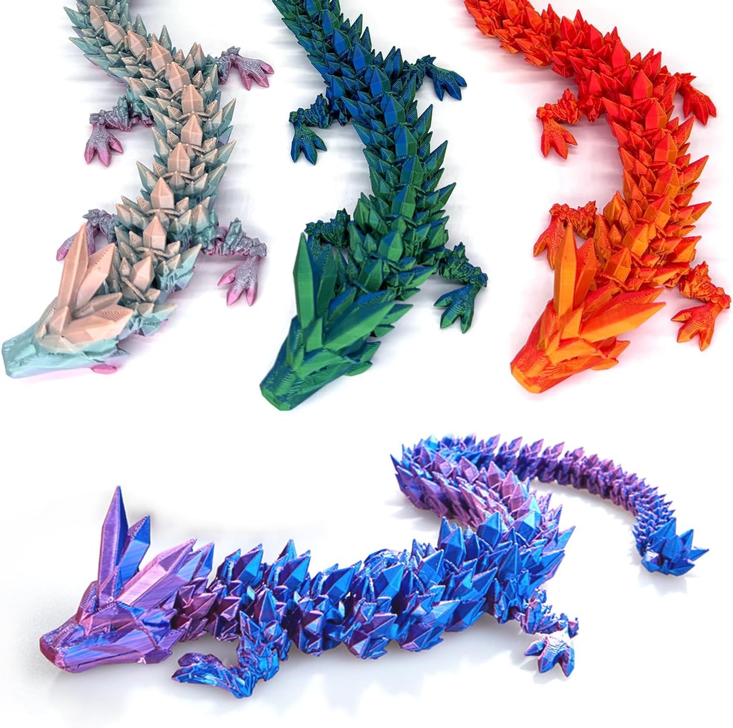 Easter Eggs 3D Printed Dragon Egg Dragon Eggs with Dragon Inside Fidget Toys Pendant Desk Decorative Easter Egg Fillers Easter Gifts for Boys Kids Home Office Decor (Silk Red)