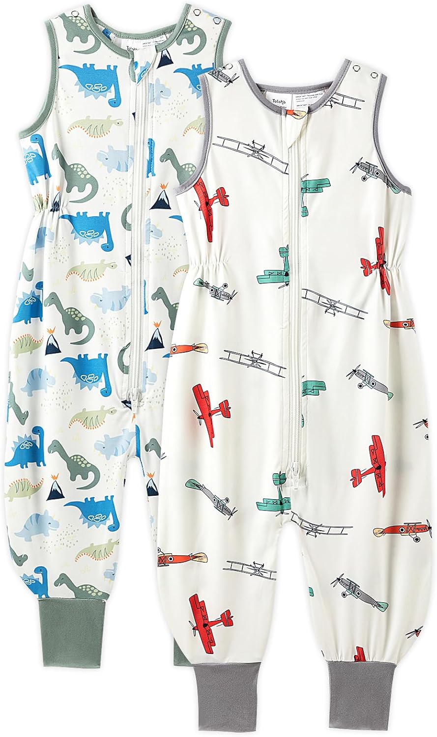 TotAha Toddler Sleep Sack with Legs, 0.5 TOG Light and Soft Baby Sleeping Bag, Walker Sleep Sack for Babies 12-24M, 2T-3T