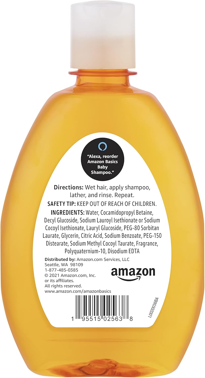 Amazon Basics Tear-Free Baby Shampoo, 13.6 Fluid Ounce