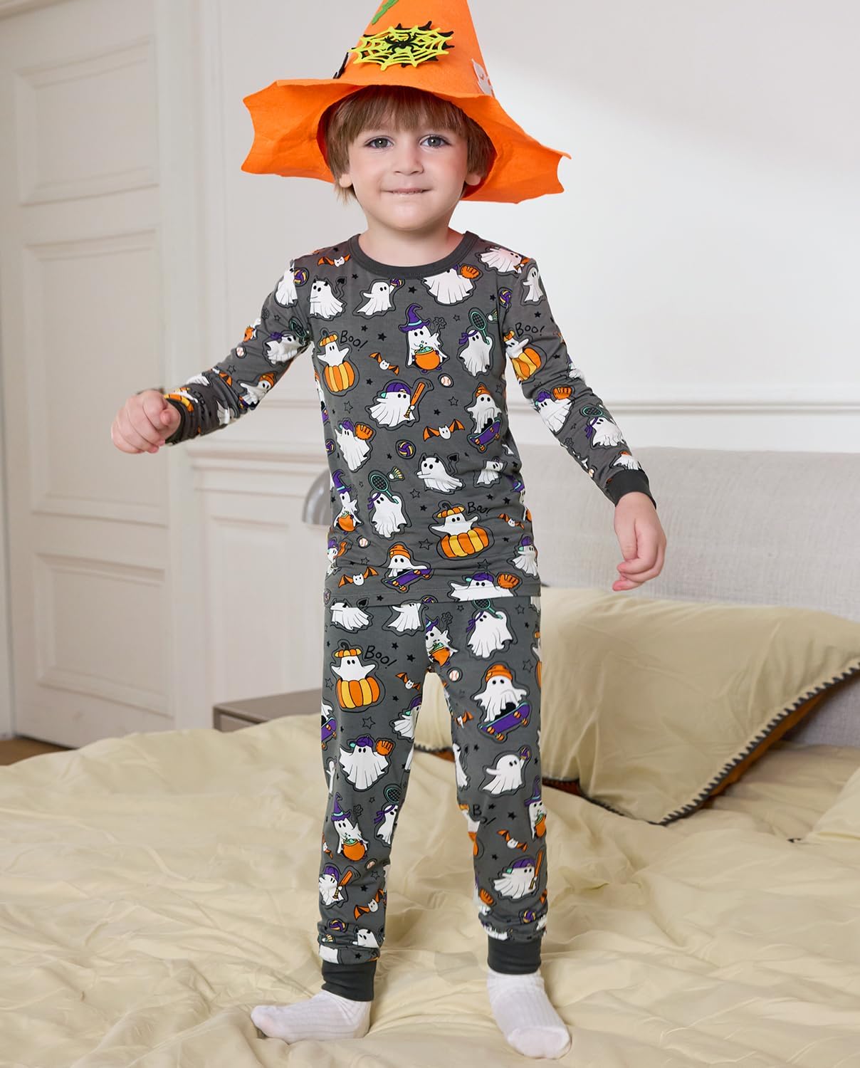 Bamboo Viscose Toddler Pajamas Boys Girls Baby 12M-8Y Pjs Sets Kids 2pcs Snug fit Long-Sleeve Sleepwear