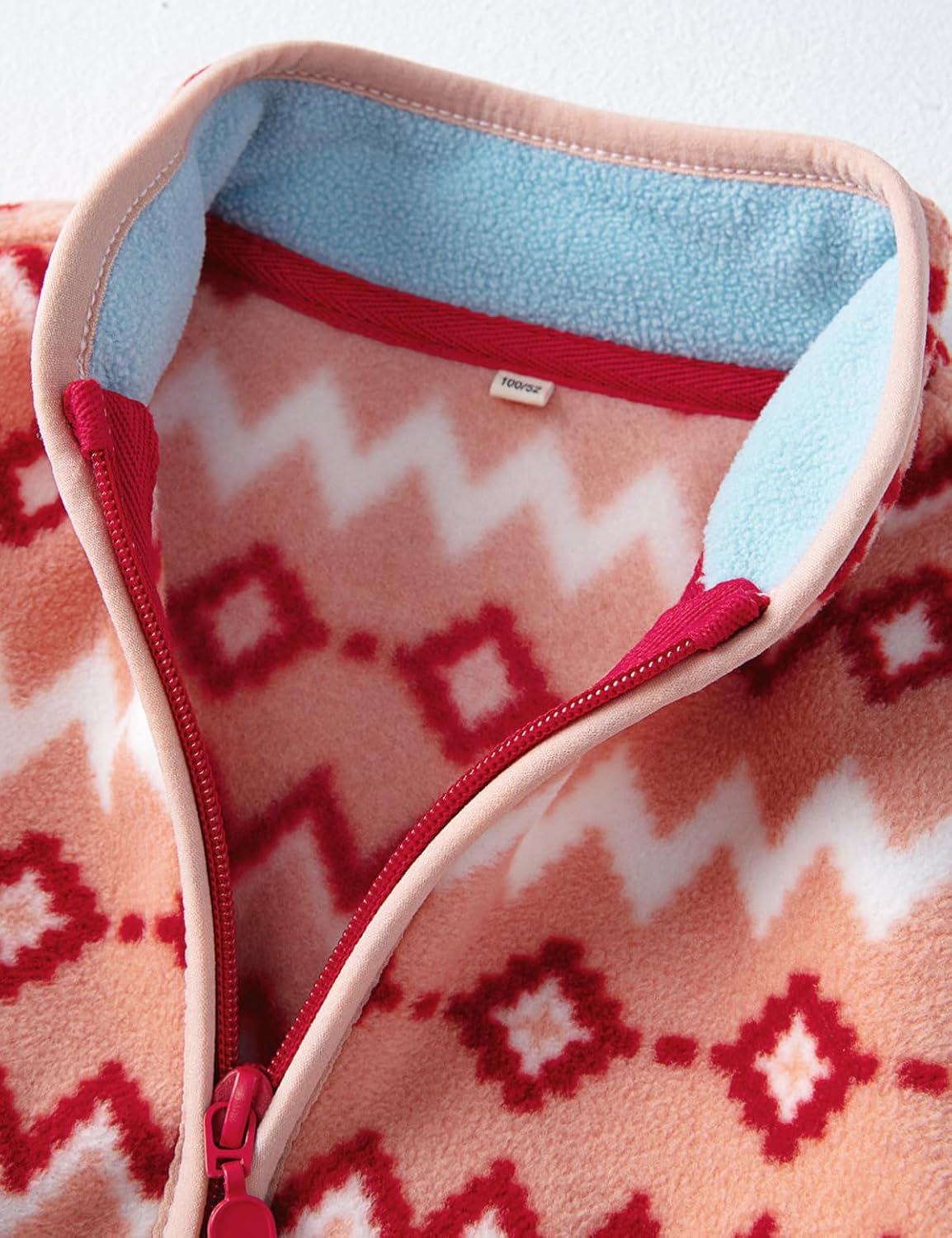 Kids Printed Polar Fleece Jacket Toddler Baby Boys Girls Autumn Winter Warm Sherpa Lining Outerwear Soft Lightweight