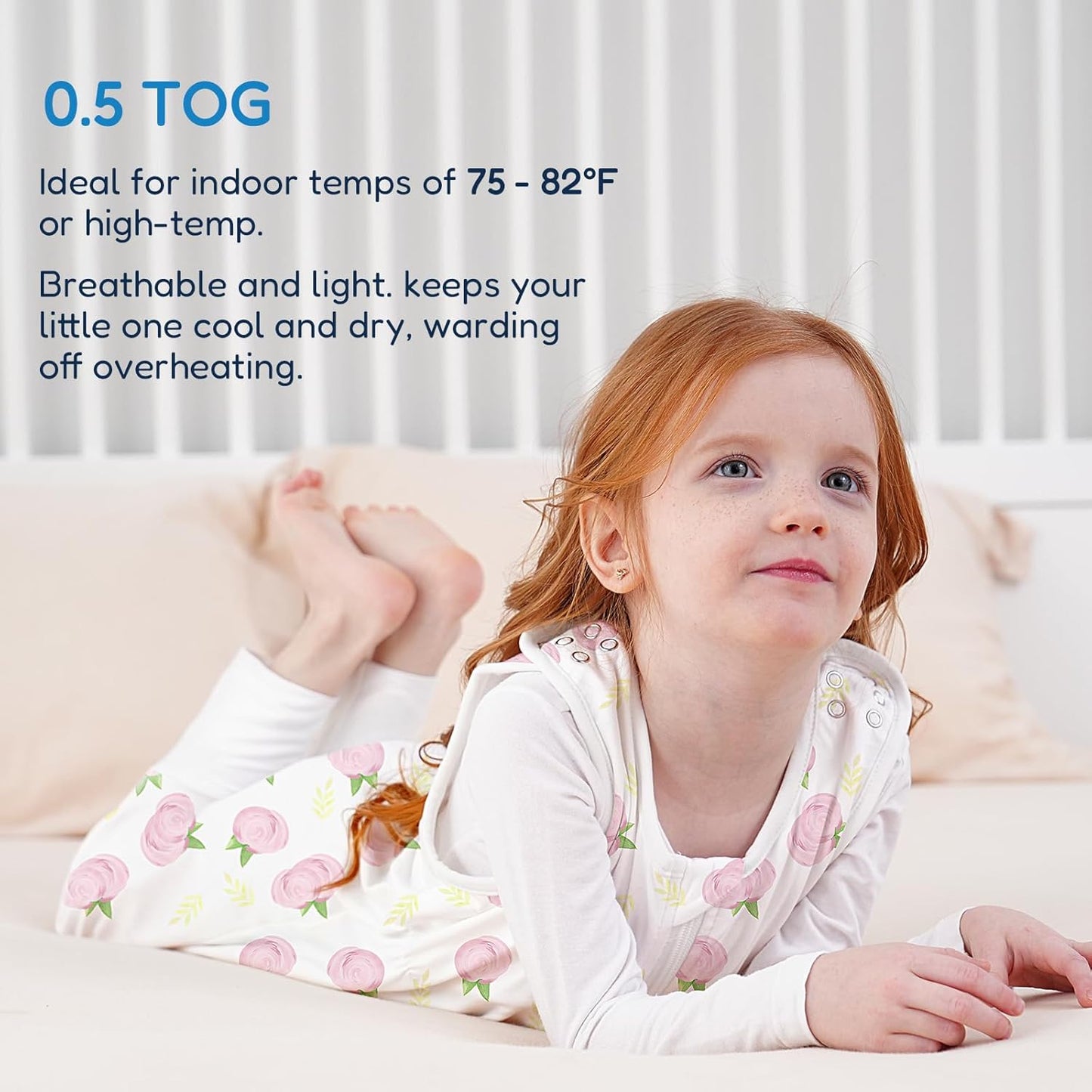 TotAha Toddler Sleep Sack with Legs, 0.5 TOG Light and Soft Baby Sleeping Bag, Walker Sleep Sack for Babies 12-24M, 2T-3T