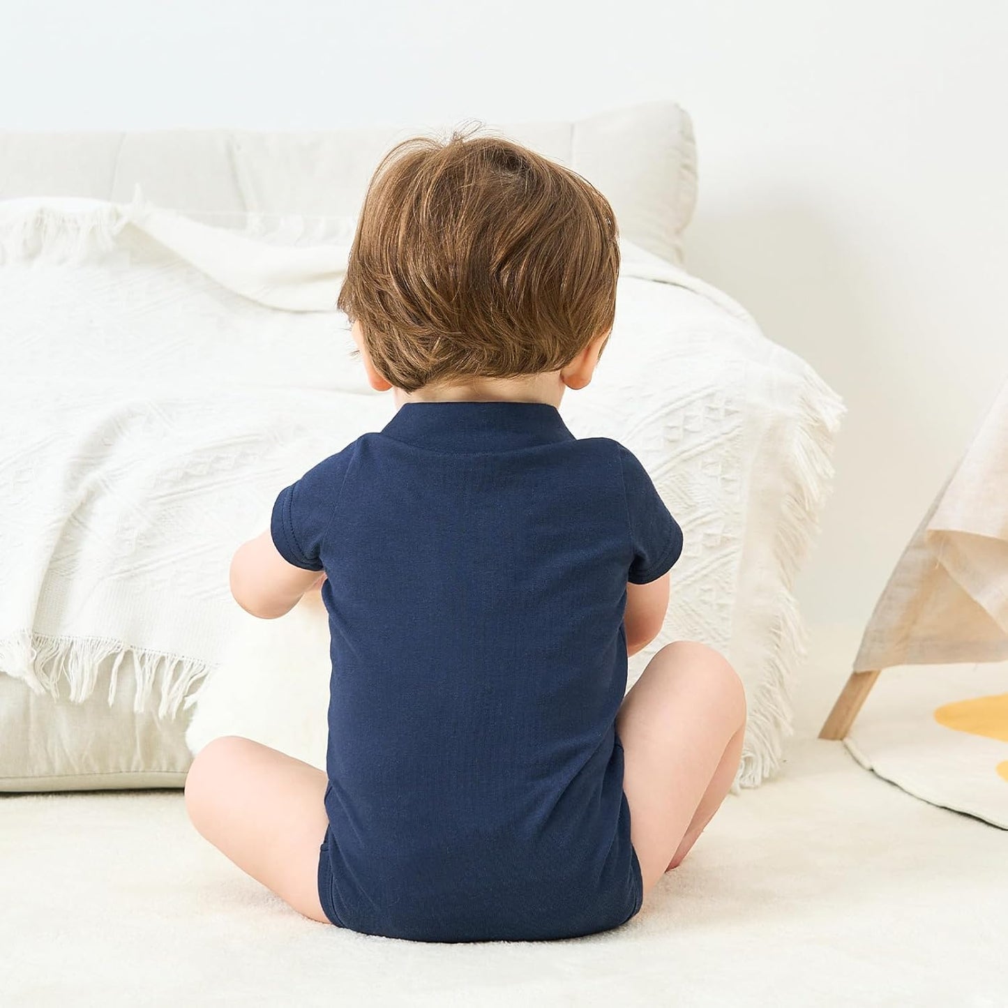 pureborn Baby Boys Girls Bodysuit Super Soft Cotton Romper 0-24 Months