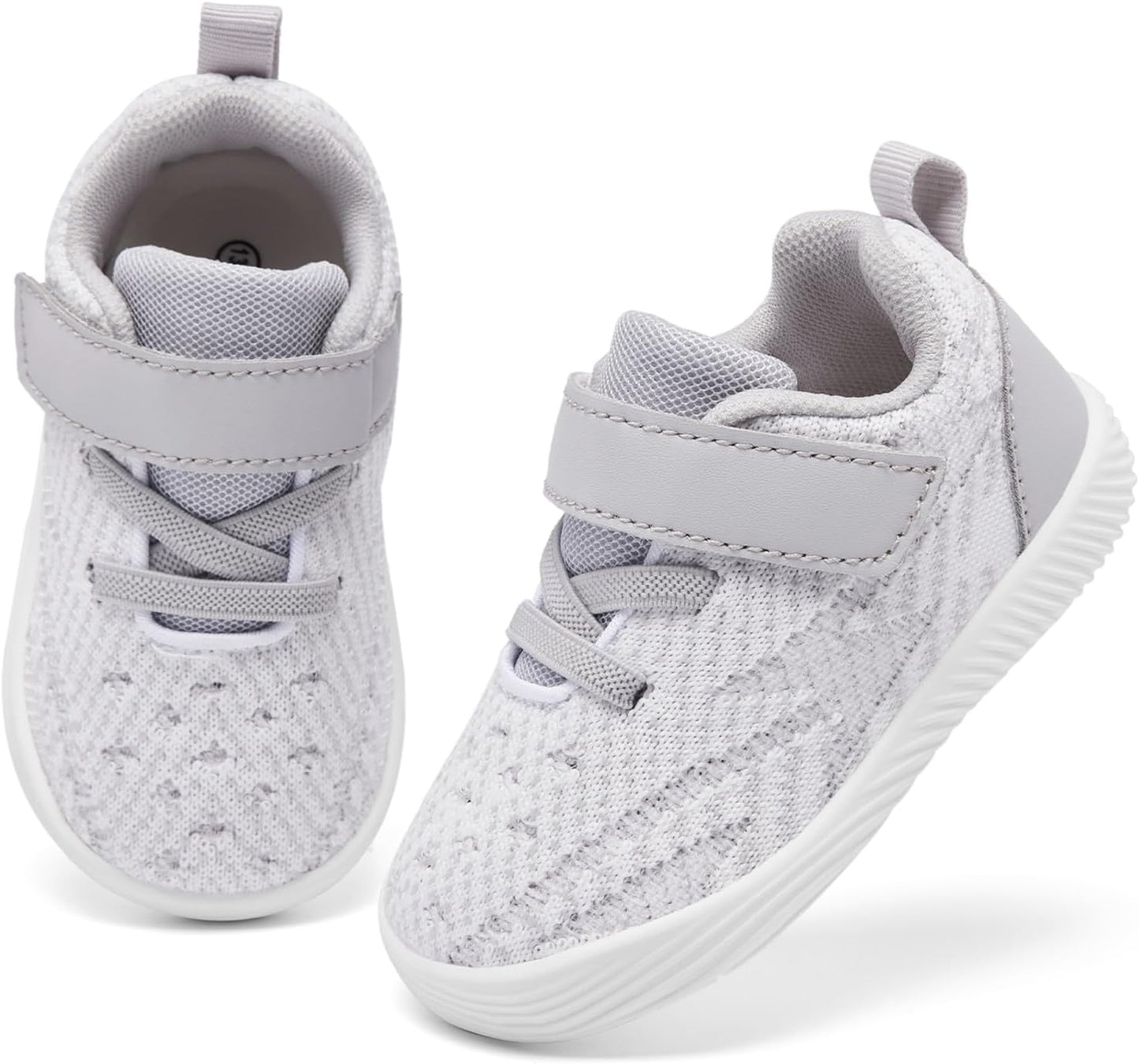 MORENDL Toddler Sneakers Baby Boys & Girls Barefoot Shoes Lightweight Breathable Walking Running Tennis Athletic Sport Shoes