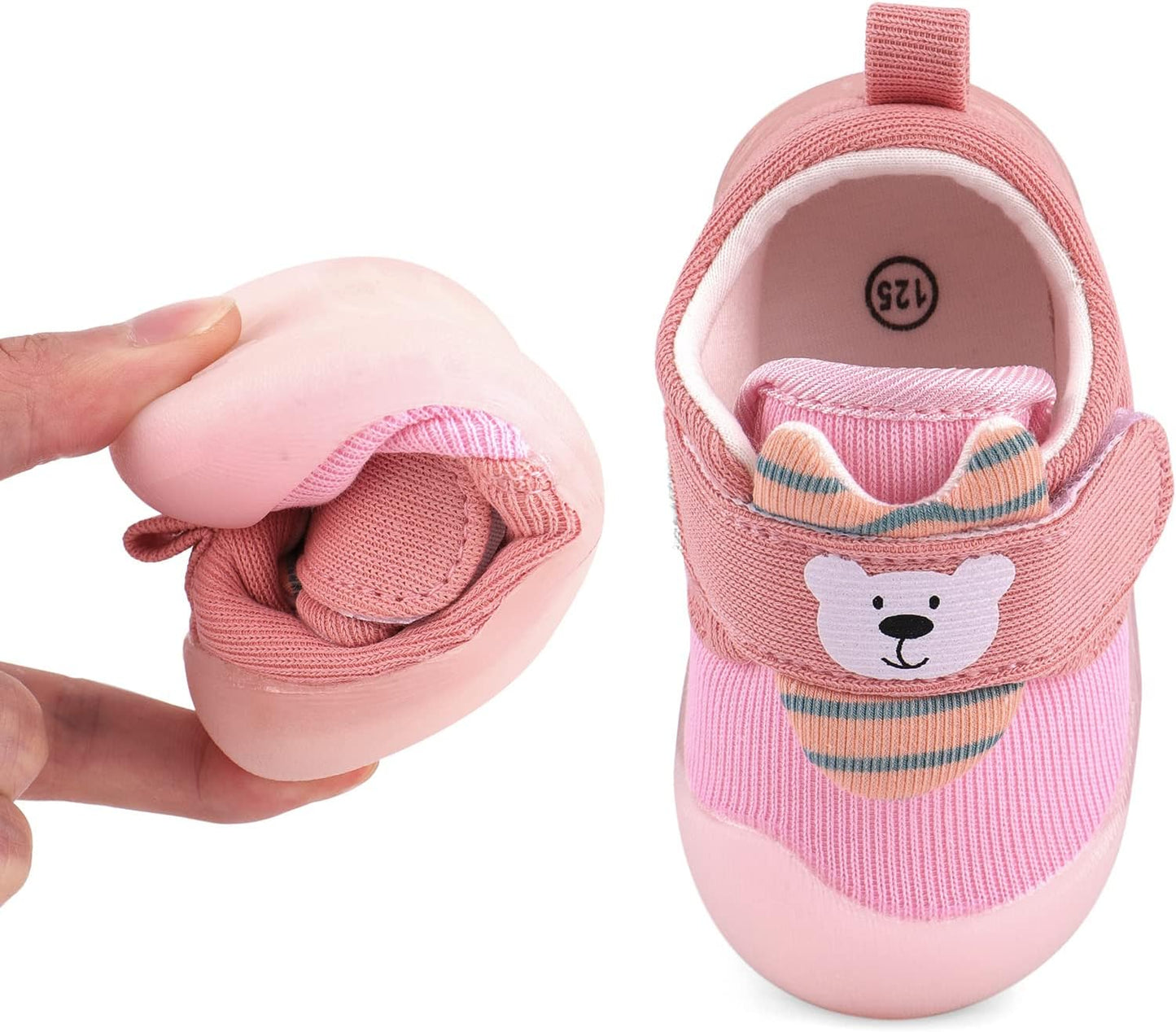 Baby Shoes Boys Girls First Walkers Cute Animals Toddler Sneakers Prewalkers Rubber Sole