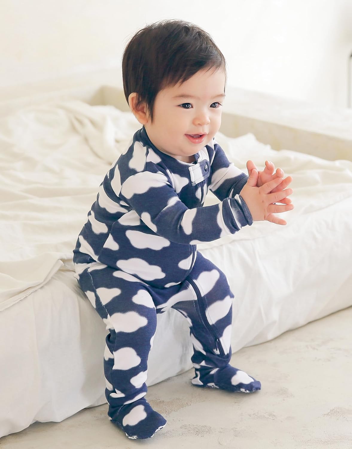 VAENAIT BABY Infant Toddler Boys Girls Footed Pajamas One-PIece Romper Sleep and Play 0M-2T