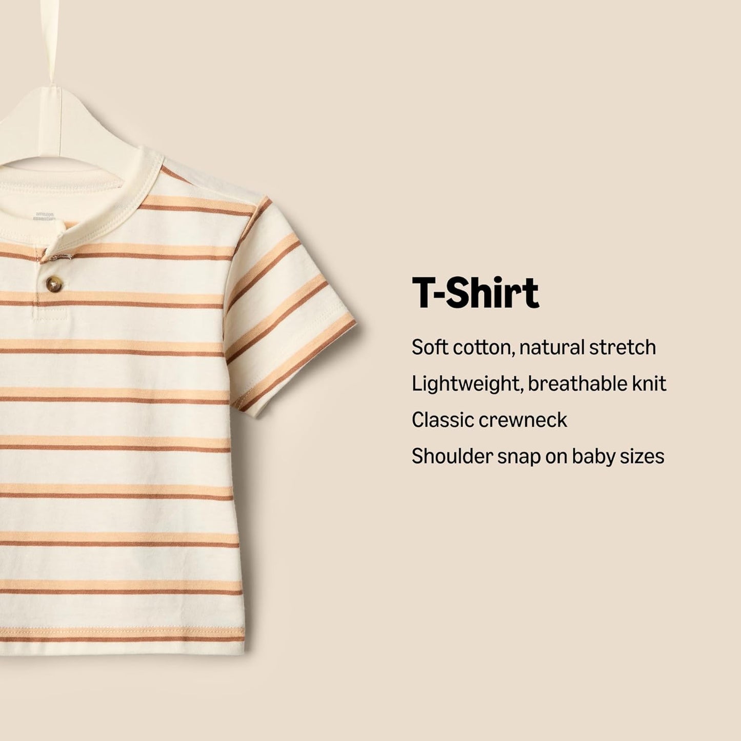 Amazon Essentials x Sofia Grainge Toddlers and Baby Boys' Short Sleeve T-Shirts, Pack of 2