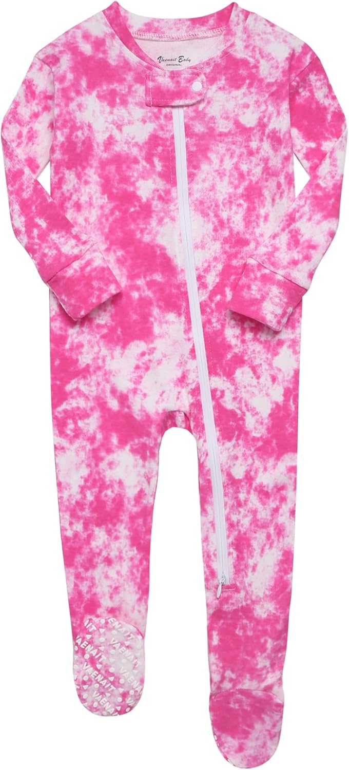 VAENAIT BABY Infant Toddler Boys Girls Footed Pajamas One-PIece Romper Sleep and Play 0M-2T