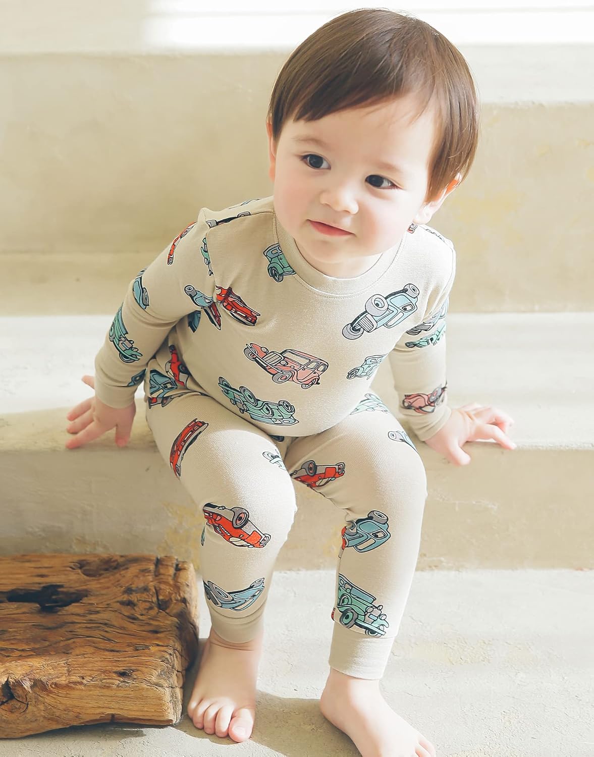 VAENAIT BABY 6M-12Y Kids Unisex Girls & Boys Soft Comfy Modal Tencel Sleepwear Pajamas 2pcs or 4pcs Set