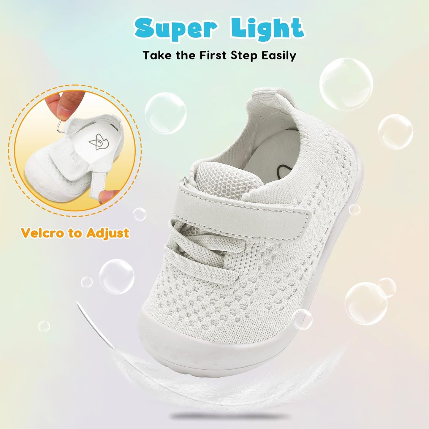 LeIsfIt Baby Shoes Girls Boys First Walking Shoes Infant Sneakers Crib Shoes Lightweight Non-Slip Shoes