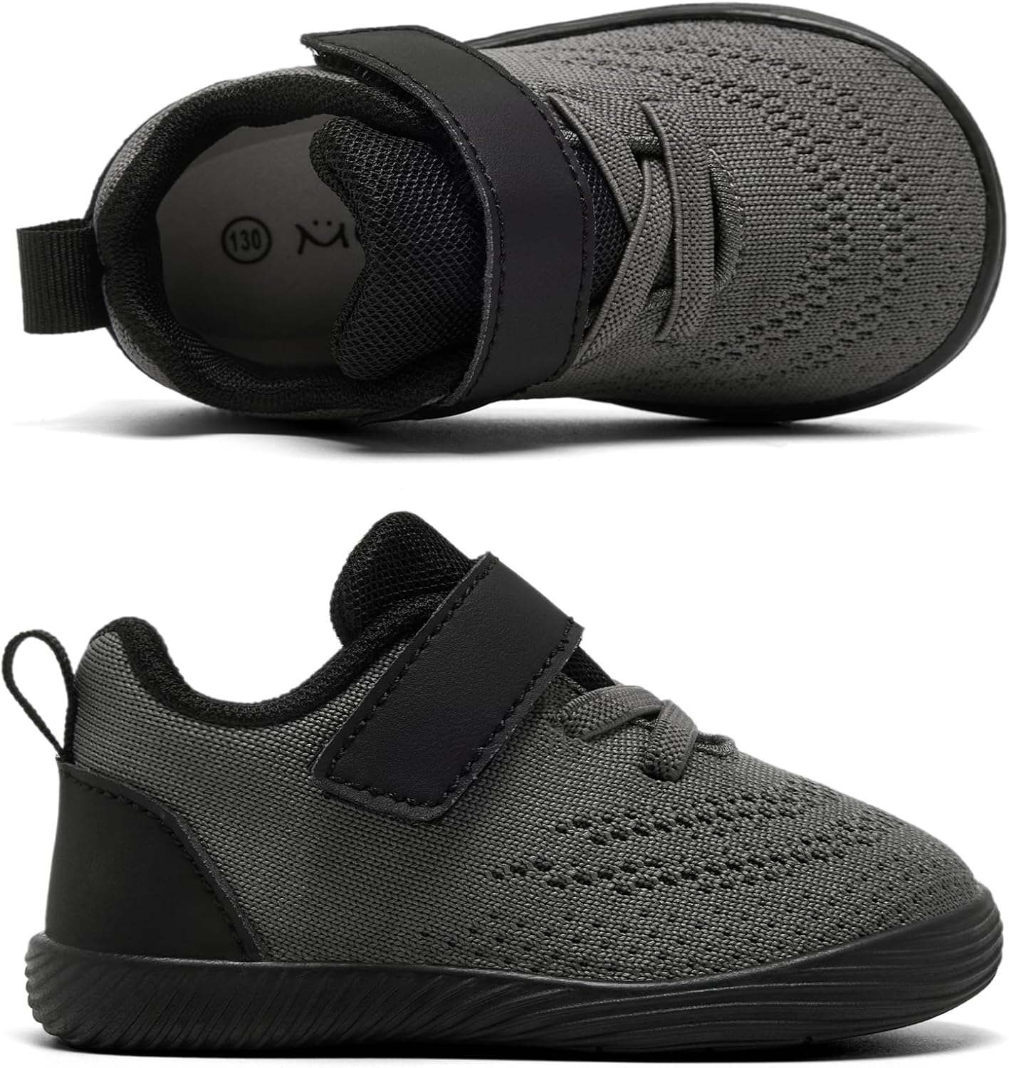 MORENDL Toddler Sneakers Baby Boys & Girls Barefoot Shoes Lightweight Breathable Walking Running Tennis Athletic Sport Shoes