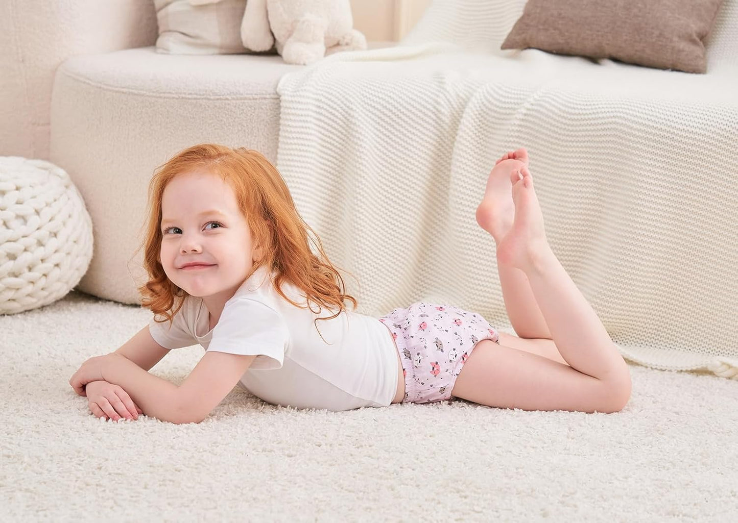 CHUNG Toddlers Little Girls Cotton Briefs Panties Pack of 5/6 Print Underwear 2T-10Years