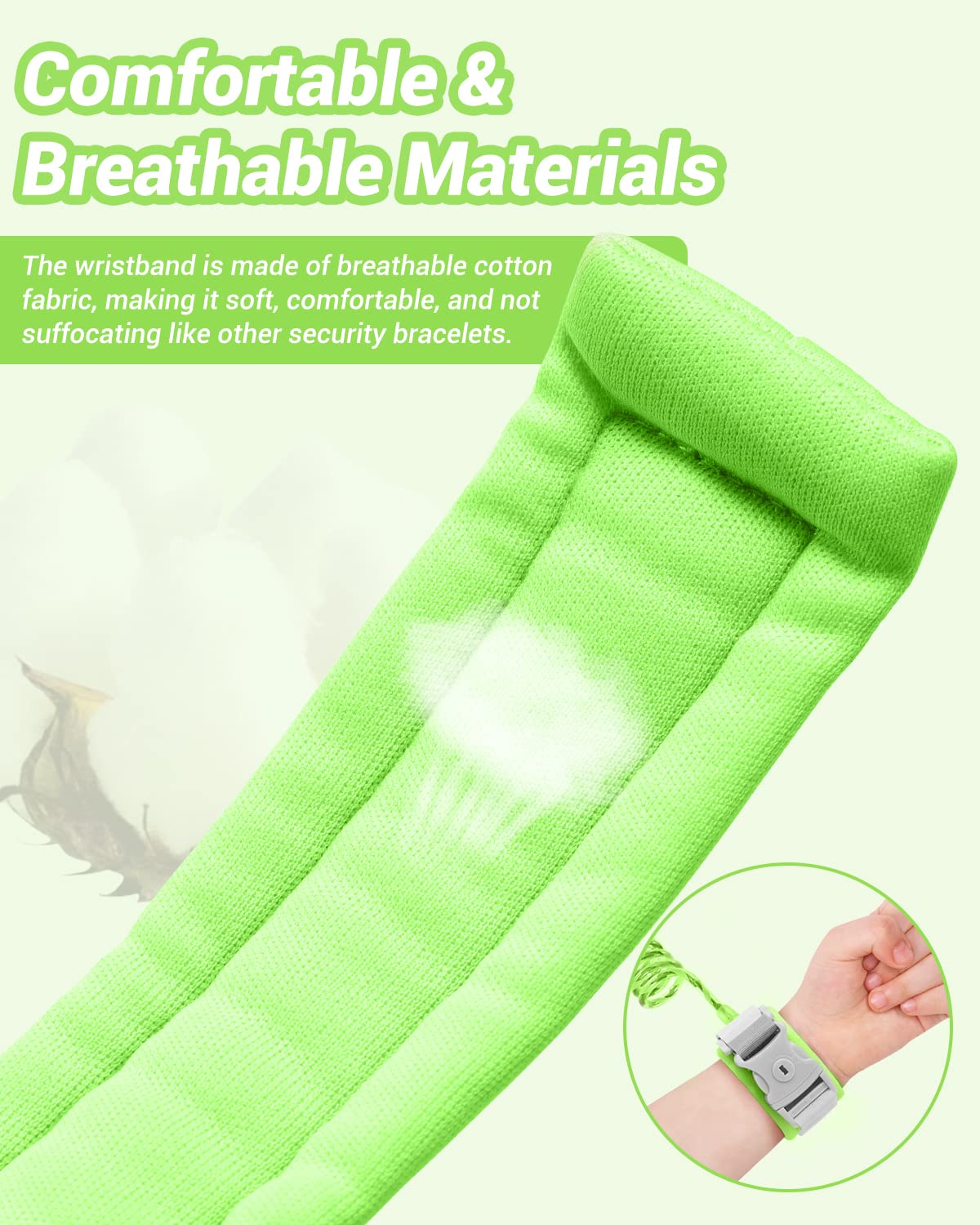 Dr.meter Kids Leash for Toddler, Reflective Anti Lost Wrist Link with Key & Lock, 8.2ft Safety Wristband Child Walking Harness for Supermarket Mall Airport Amusement Park Zoo Travel Essencials