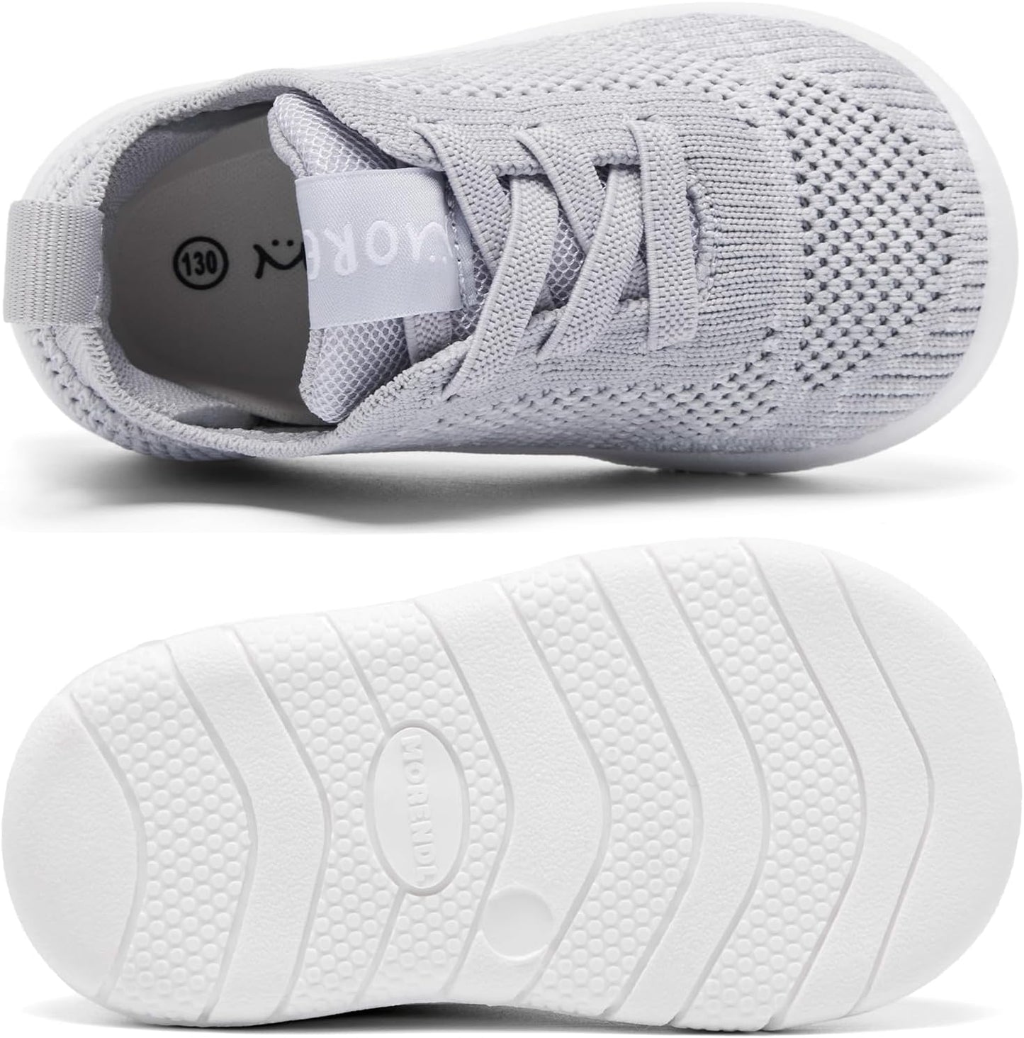 MORENDL Toddler Shoes Baby Walking Sock Shoes Infant Sneakers 0-4 Years Boy Girl Barefoot Tennis Shoe Non-Slip Brethable