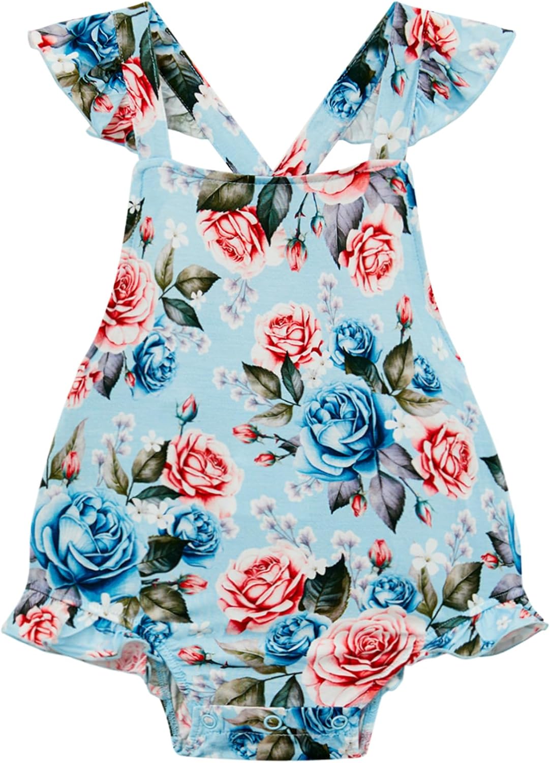 Bamboo Viscose Baby Romper Infant Girl Ruffle Sleeveless Newborn Baby Girl Bodysuit