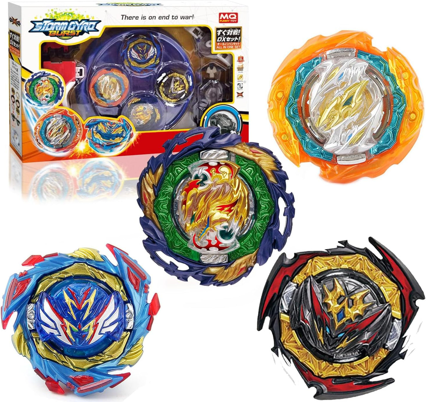 Battling Top Burst Stadium Battle Game Set,4 Spinning Tops 2 Launchers 1 Arena Combat Game,Battling Game Toys Birthday Gifts for 8-12 Boys Children Kids