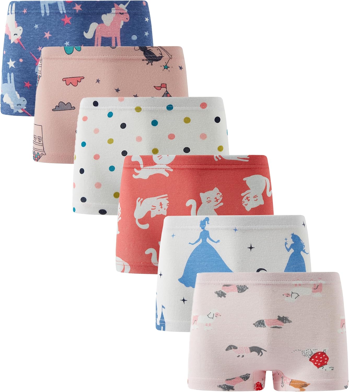 Boboking Soft Cotton Girls' Panties Boyshort Little Girls' Underwear Toddler Undies