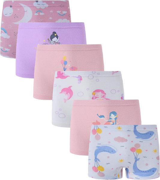 Boboking Soft Cotton Girls' Panties Boyshort Little Girls' Underwear Toddler Undies