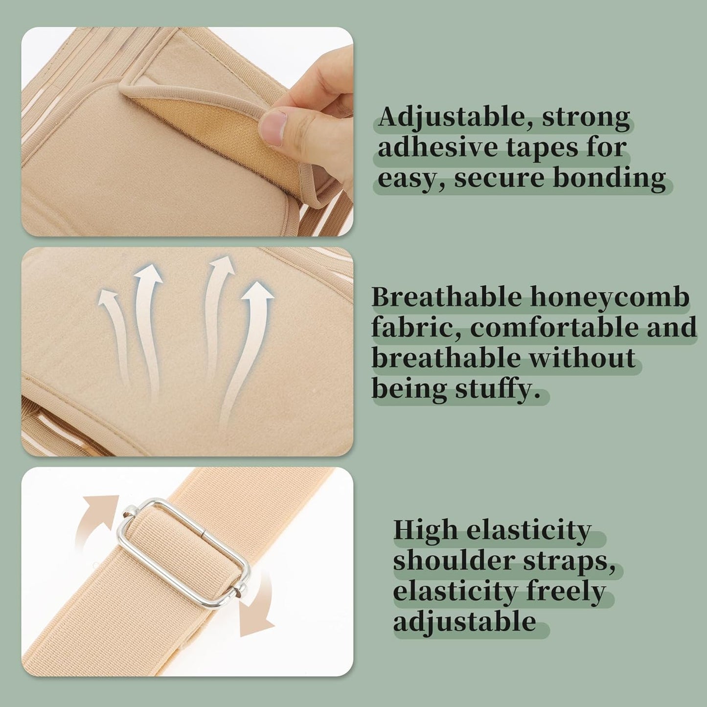 Pregnancy Belly Band, Shoulder Strap Belly Support Brace, Pregnancy Support Belt, Abdominal Binder, for Abdomen, Flesh Color, XX-Large, 1 Set