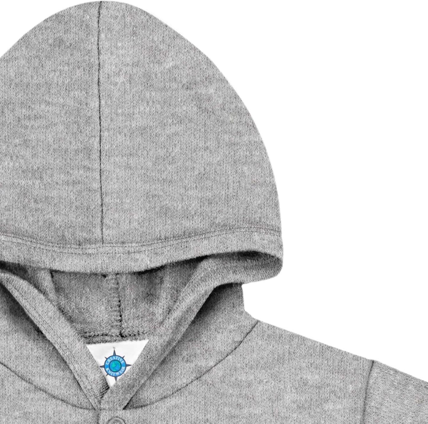 Creative Knitwear College Baby Snap Hooded Jacket - Team Logo, Multiple Colors, for Boys & Girls, (0-24 Months)