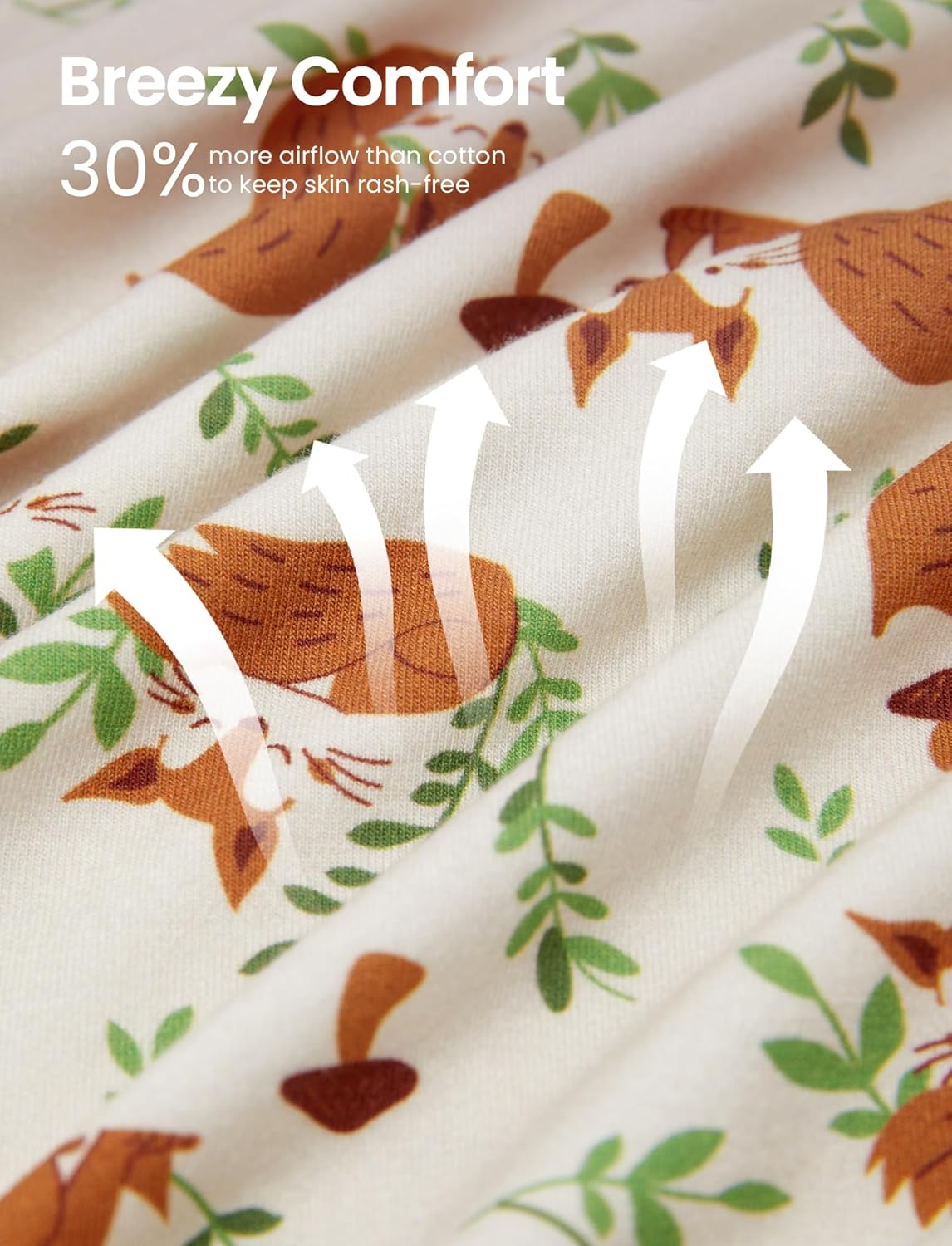 PATPAT Bamboo Viscose Pajama Set for Toddlers with Improved Tensile Strength, Snug Fit Pjs Sleeper for Baby Boys Girls Kids