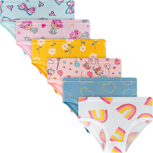 Tphon Little Girls Underwear Toddler Underwear Girls Panties Big Kids Undies Soft 100% Cotton