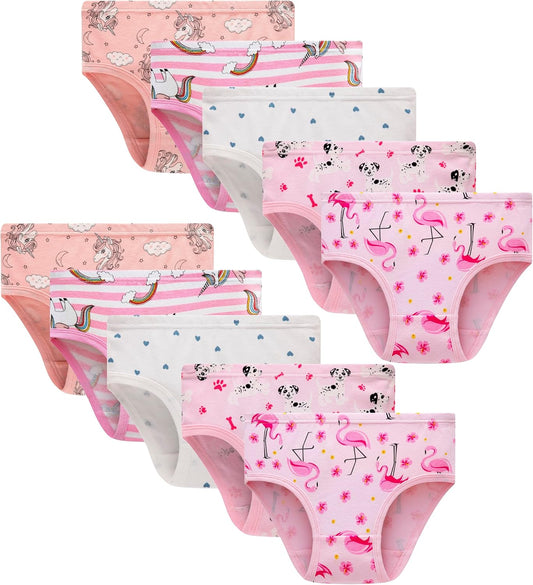 Barara King Little Girls' Soft Cotton Underwear Toddler Undies Kids panties