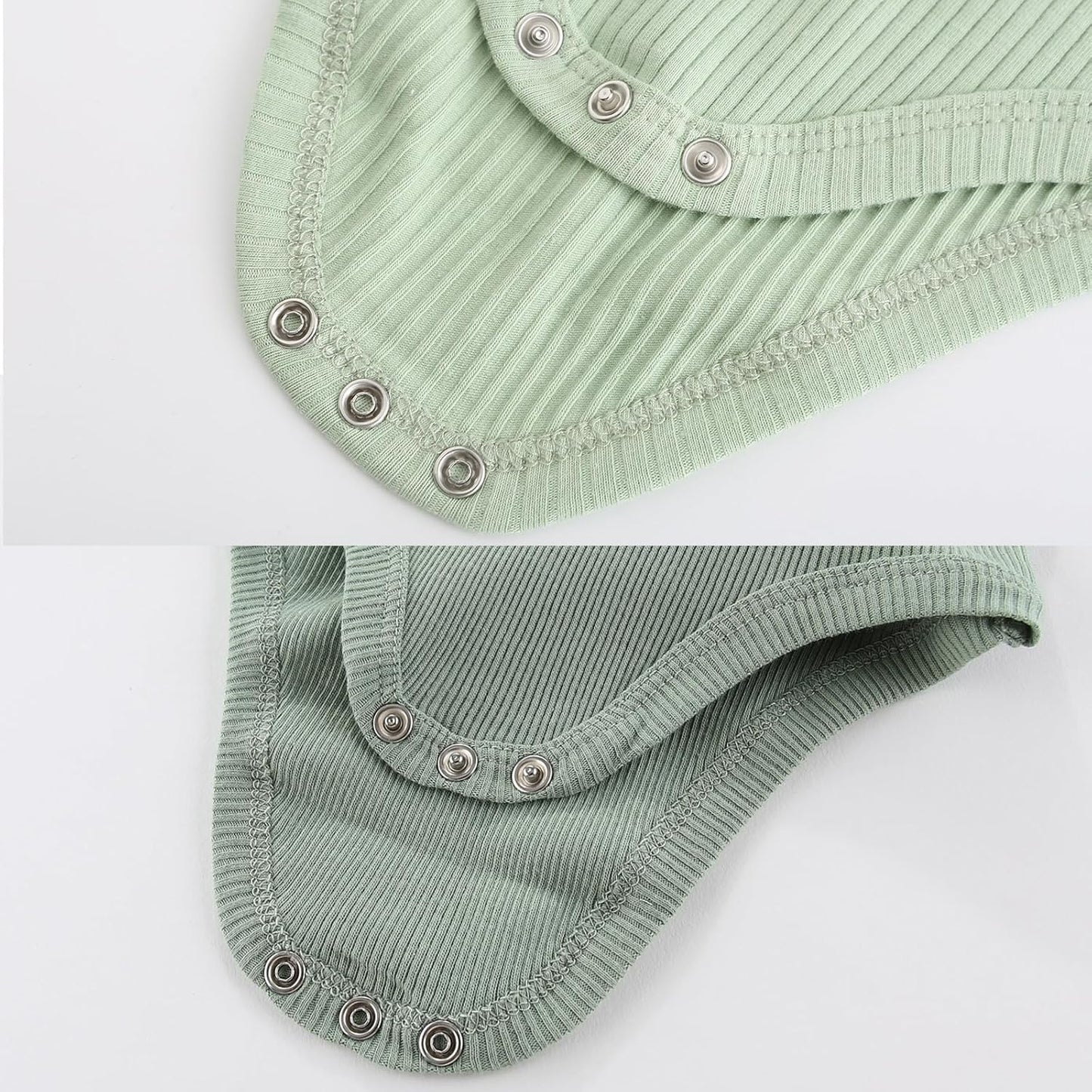 Newborn Baby Short Sleeve Bodysuit Cotton One-Piece Baby Clothes 5-Pack, 0-12 Months