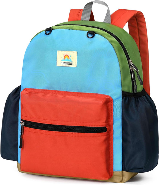 STEAMEDBUN Toddler Backpack for Boys 2-4: Preschool Kindergarten Backpacks - 12 inch Daycare Backpack