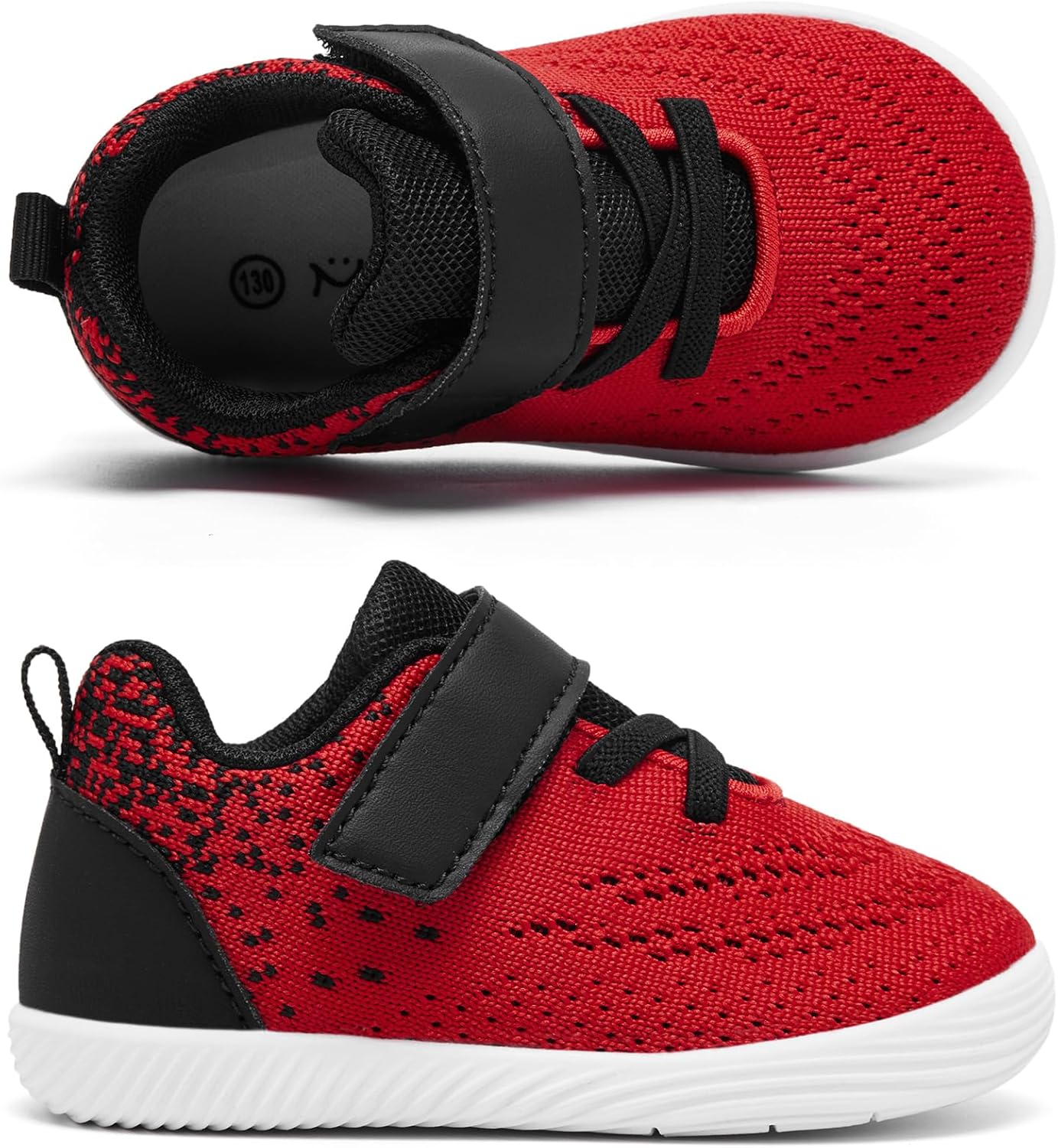 MORENDL Toddler Sneakers Baby Boys & Girls Barefoot Shoes Lightweight Breathable Walking Running Tennis Athletic Sport Shoes