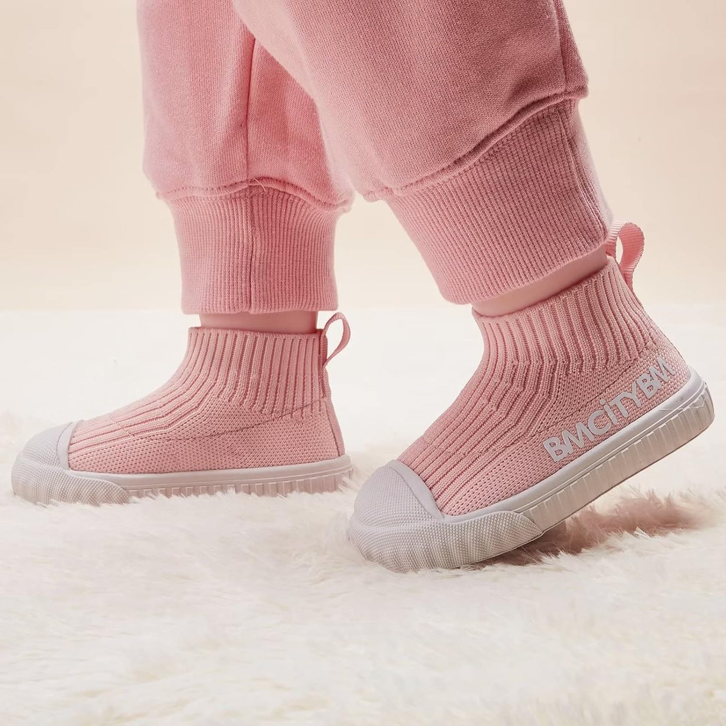 BMCiTYBM Baby Sneakers Girls Boys Lightweight Breathable Mesh First Walkers Shoes 6-24 Months