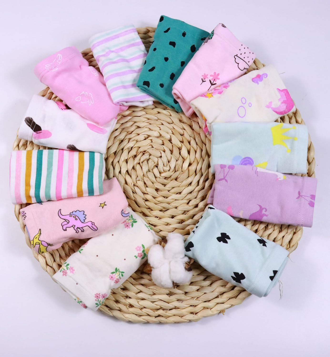 Sladatona Soft Girls Boyshort Panties Cotton Briefs Kids Underwear