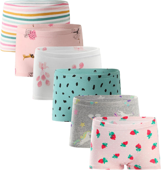 Boboking Soft Cotton Girls' Panties Boyshort Little Girls' Underwear Toddler Undies
