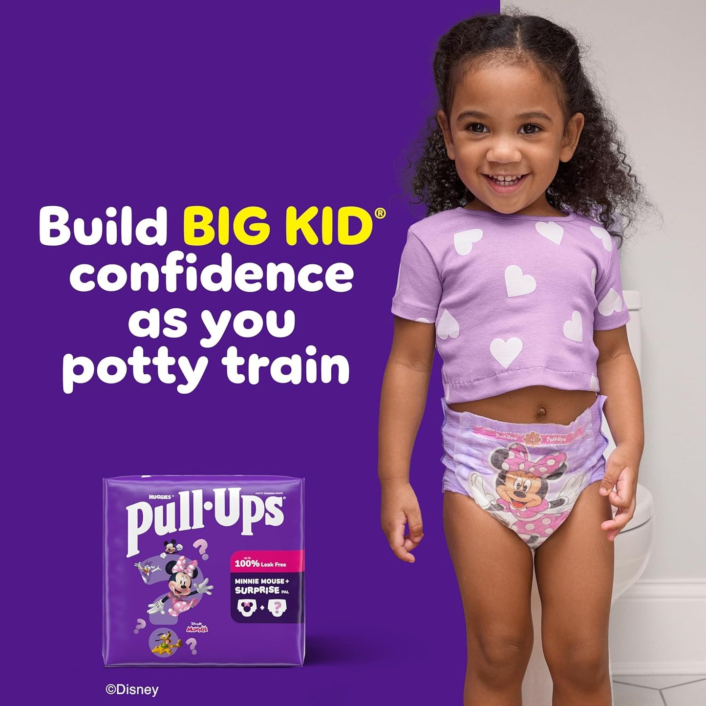 Pull-Ups Girls' Potty Training Pants, Size 4T-5T Training Underwear (38-50 lbs), 17 Count