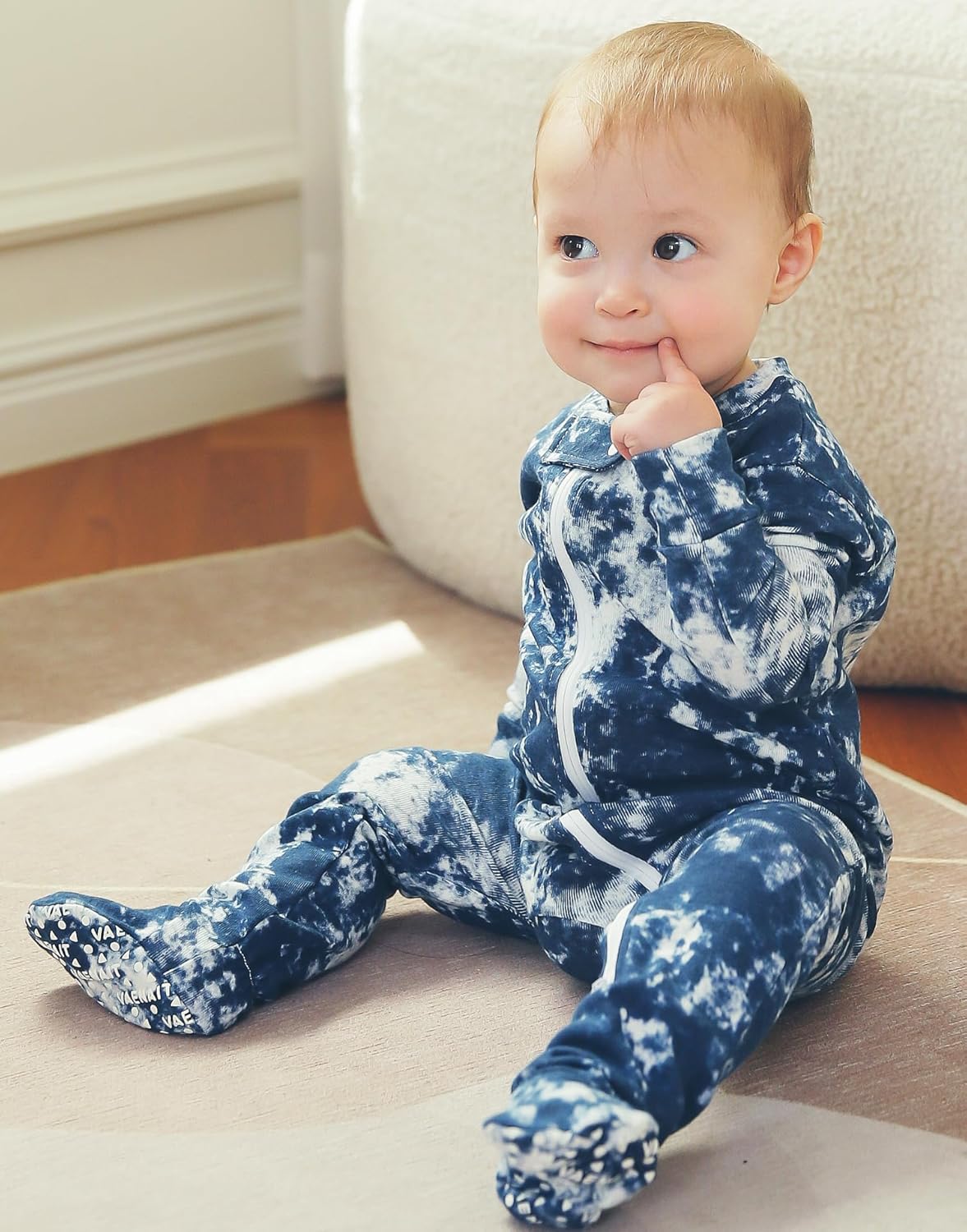 VAENAIT BABY Infant Toddler Boys Girls Footed Pajamas One-PIece Romper Sleep and Play 0M-2T