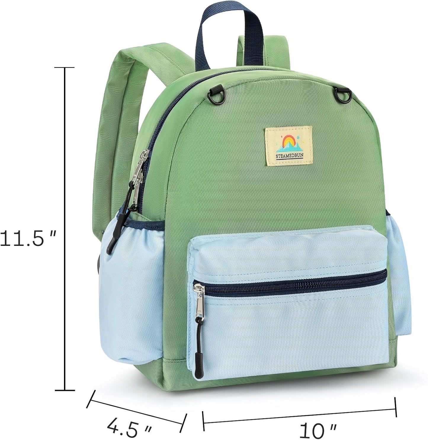 STEAMEDBUN Toddler Backpack for Boys 2-4: Kids Backpack Boys Girls - Preschool Kindergarten Daycare Backpacks - 12 inch