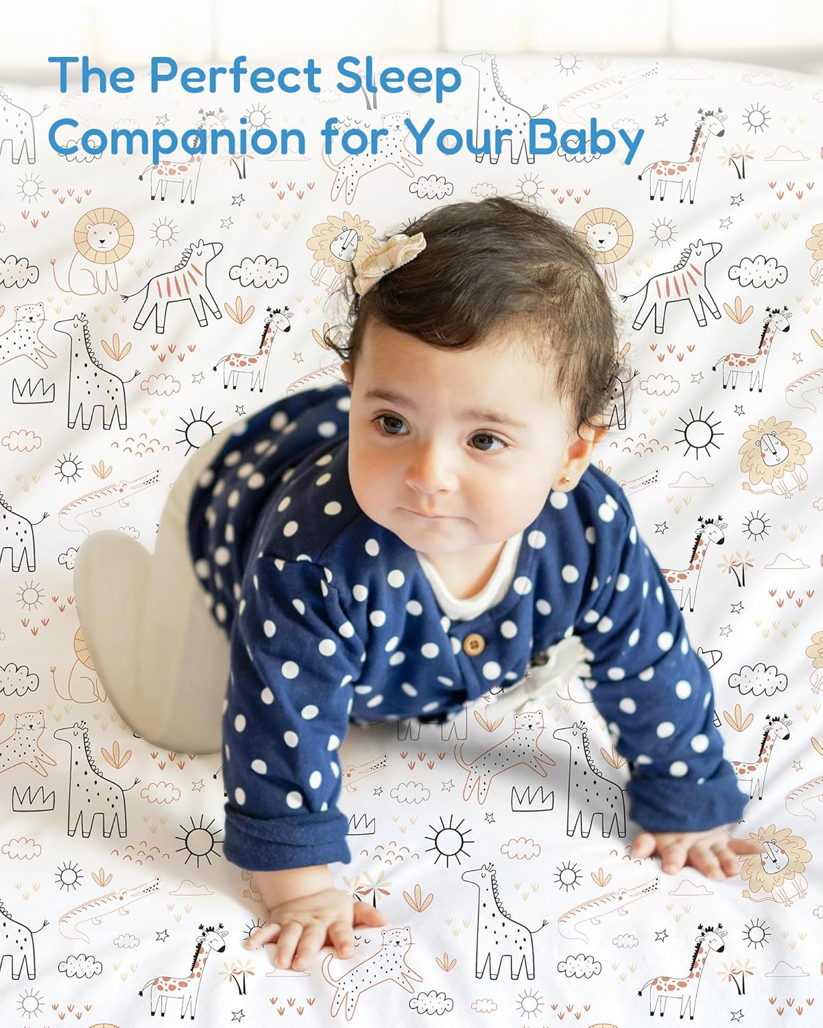 Baby Crib Sheets Boy Girl for Standard Crib Mattress - Orange Cloud and Rainbow Design Crib Sheet, Ultra Soft, Durable, Comfortable Fitted Crib Sheet, 28''x52''x9'' Deep Pocket