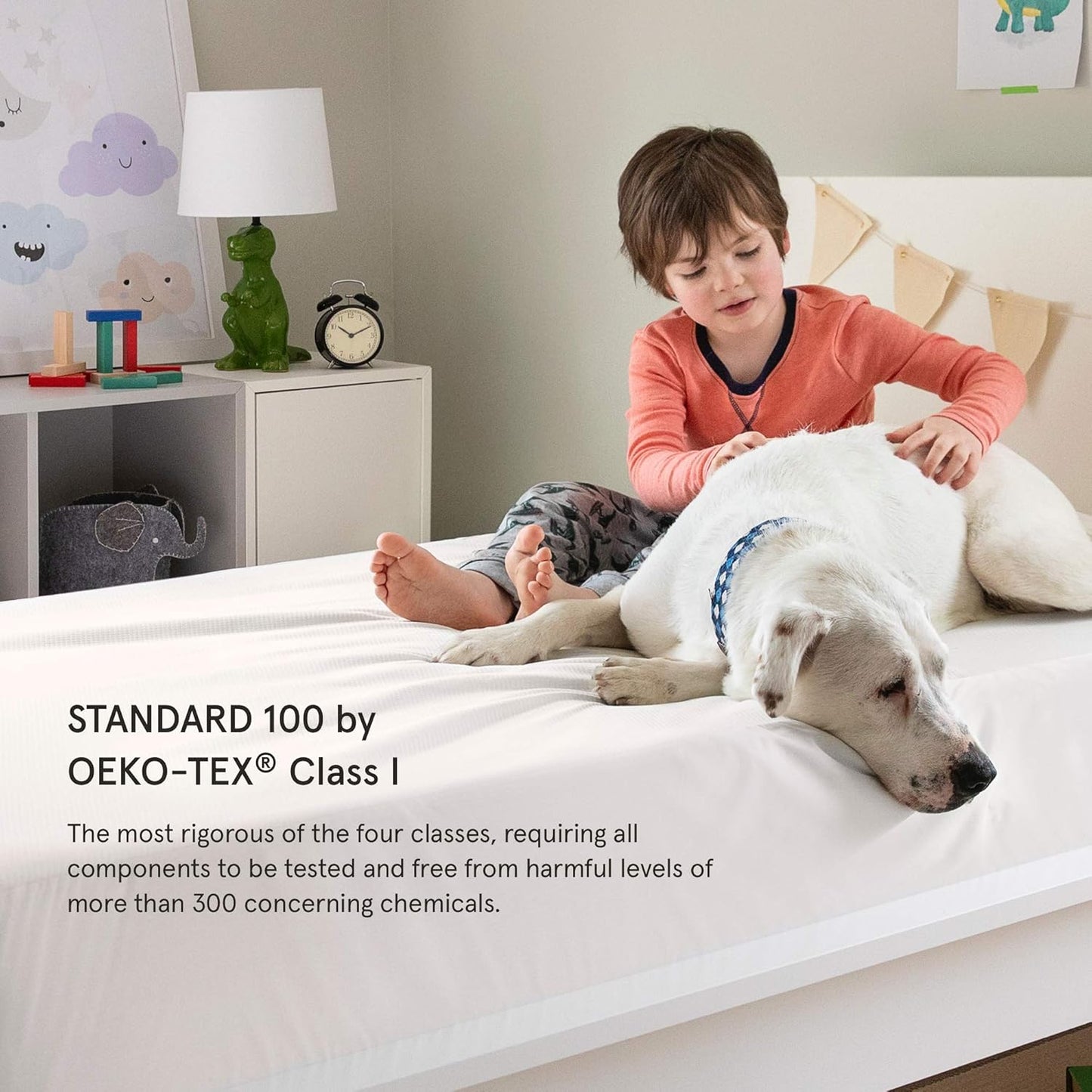 Tuft & Needle King Mattress Protector - Waterproof, Liquid-Proof, Sleeps Quiet, Fitted Sheet Style, Soft and Comfortable White