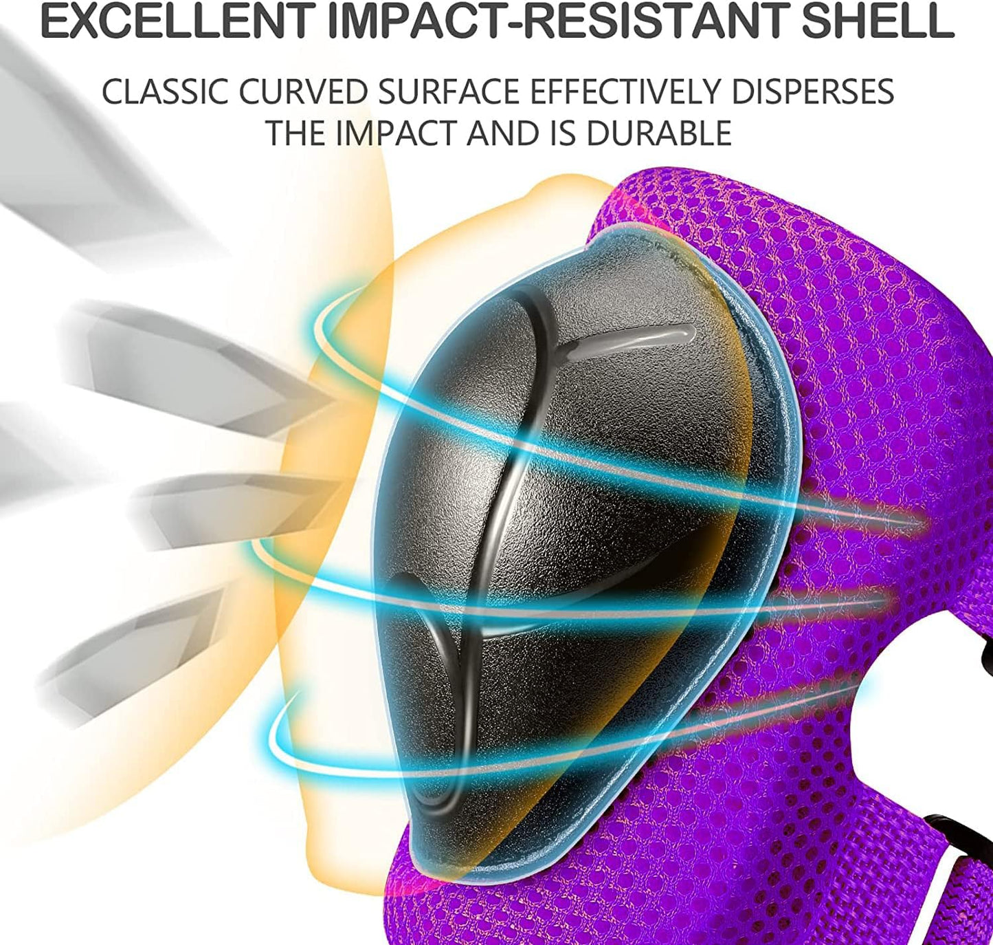 Kids Bike Helmet Set, CPSC Certified with Knee Pads Elbow Pads Wrist Guards,Adjustable Helmet for Ages 3-5-8-15 Toddler Kids&Youth,Bicycle Skateboarding…