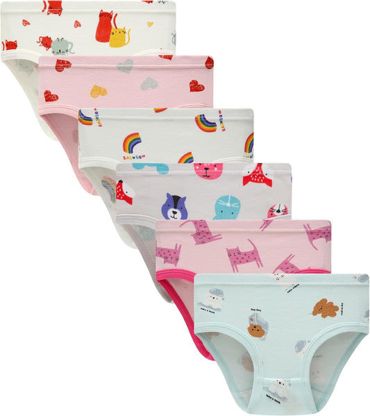 Boboking Soft Cotton Underwear Toddler Girls'Briefs Soft Undies