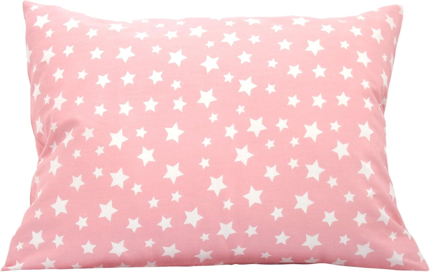 Star Toddler Pillow Cases 13 x 18 - Pillow Cases for Travel Pillow, Baby Cover Pillow Case, Star Pillowcase Breathable Pillow for Toddler - Pink Star