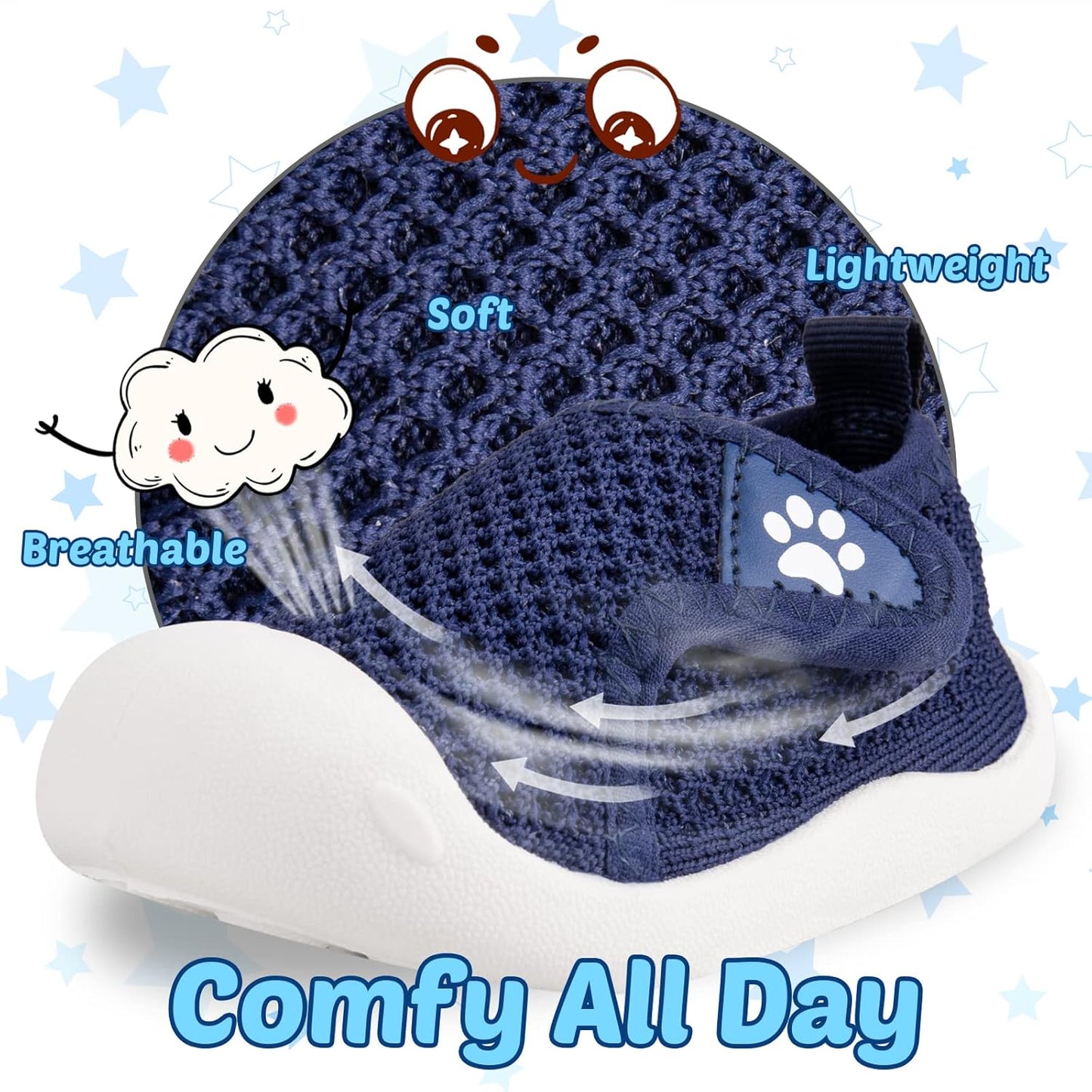 Charrost Toddler Baby Girl Boy First Walking Shoes Checkered Sneakers Sizes 3/4/5/6/7/8T. Soft, Cute,Flexible for First Walkers. Non-Slip, Slip On, Wide Toe Box Indoors Outdoors