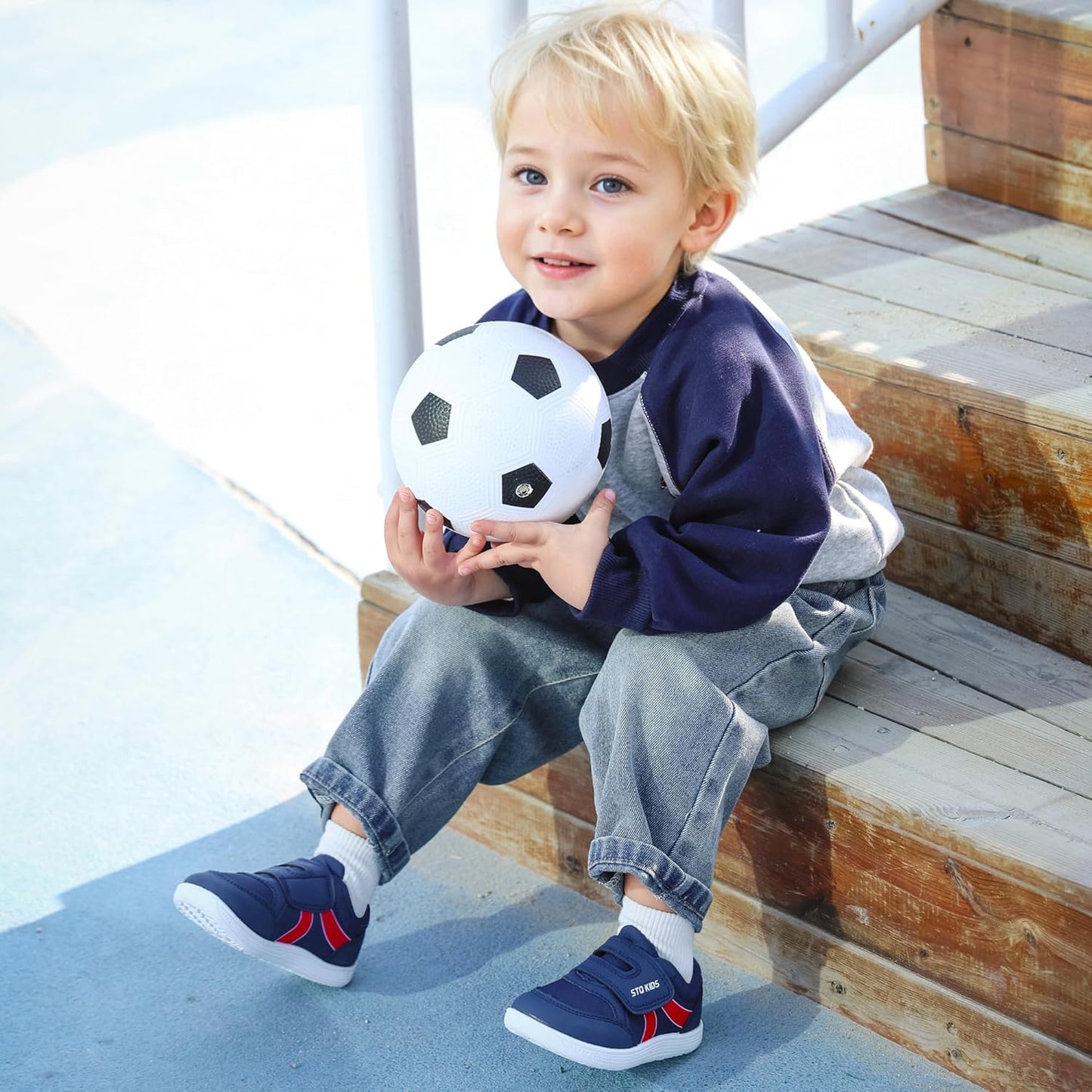 Toddler Wide Toe Box Barefoot Shoes Boys Girls Sneakers Kids Tennis Shoes Preschool Non Slip Lightweight Comfortable First Walking Shoes Running Outdoor Activities