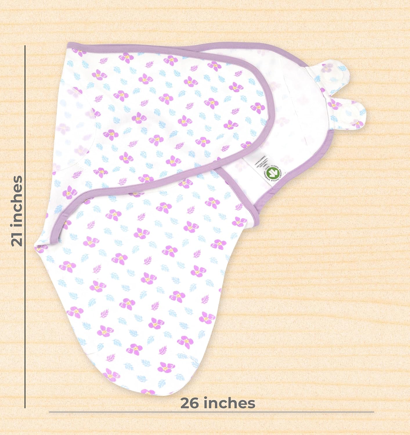 Bublo Baby Swaddles for Newborns – 3-Pack Infant Swaddles 0-3 Months – Adjustable Swaddle Sleep Sack – Soft Organic Cotton Baby Wrap for Safe & Cozy Sleep