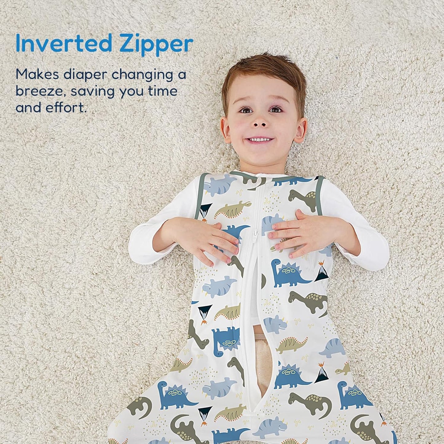 TotAha Toddler Sleep Sack with Legs, 0.5 TOG Light and Soft Baby Sleeping Bag, Walker Sleep Sack for Babies 12-24M, 2T-3T