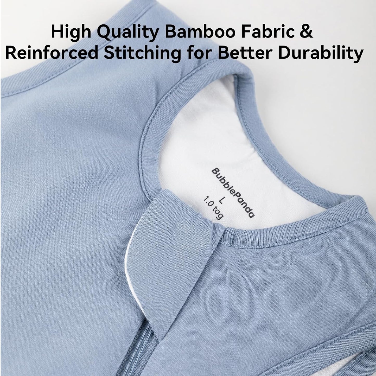 BubblePanda Rayon Made from Bamboo Sleep Sack 18-24 Months 0.5 Tog Soft Lightweight Toddler Sleep Sack 2t for Babies 2-Way Zipper Wearable Blanket Baby 18 Months