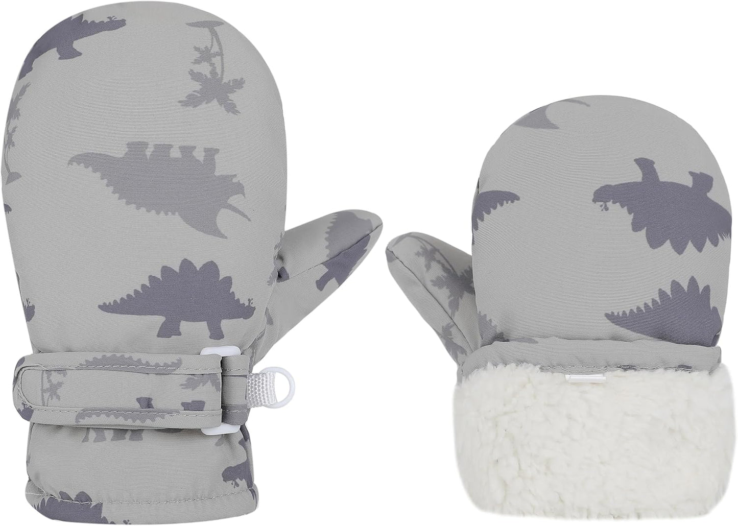 Toddler Gloves Kids Mittens Winter Warm Lined Fleece Gloves Waterproof Snow Baby Mitten for Boys Girls