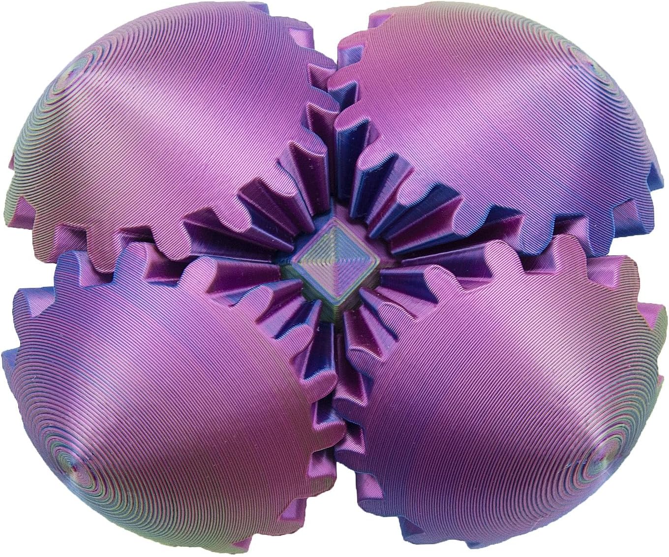 Gear Ball, Gear Sphere,3D Printed Gear Ball Fidget Toys GearSphere Desk Toy, Spin Ball or Cube Fidget Toy,Gear Toy for Stress and Anxiety Relaxing