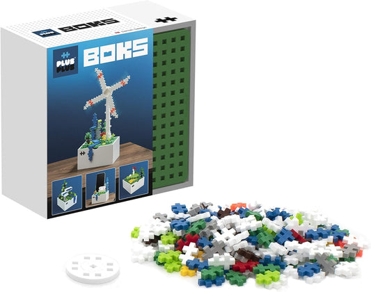 PLUS PLUS - BOKS Windmill - 220 Pieces - Construction Building Office Desk Fidget Toy, Interlocking Mini Puzzle Blocks